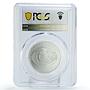 Belarus 10 rubles Conservation Wildlife Egret Bird PR69 PCGS silver coin 2008