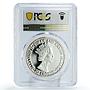 Turks and Caicos Islands 20 crown Apollo 11 Moon Landing PR68 PCGS Ag coin 1999