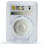 Congo 10 francs Conservation Wildlife Crocodile Fauna PR69 PCGS silver coin 1999