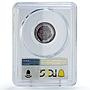 Costa Rica 2 colones Central Bank 20th Anniversary PR67 PCGS silver coin 1970