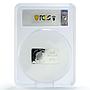 Cook Islands 1 dollar Year of the Dragon Happiness PR67 PCGS silver coin 2012