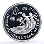 Cook Islands 10 dollars International Year of the Child proof silver coin 1982