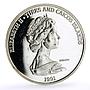 Turks and Caicos Islands 20 crowns Columbus Caribbean silver coin 1991