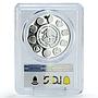 Mexico 5 pesos Navigation Acapulco Galleon Ship Clipper PR69 PCGS Ag coin 2003