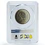 Vietnam 10 dong Conservation Wildlife Buffalo Bull Fauna MS66 PCGS Ni coin 1988