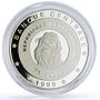 Congo 10 francs Lunar Landing Moon Spaceship Cosmonauts proof silver coin 1999