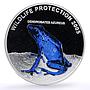 Liberia 20 dollars Protection Wildlife Blue Frog Fauna proof silver coin 2005