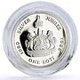 Lesotho 1 loti King Moshoeshoe II Jubilee Politics proof silver coin 1985