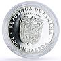Panama 1 balboa Seoul Summer Olympic Games Equestrian proof silver coin 1988