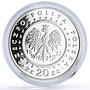 Poland 20 zlotych Pieskowa Skala Castle Architecture proof silver coin 1997