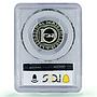 Georgia 10 lari 3000 Years of Statehood Lion PR67 PCGS silver coin 2000