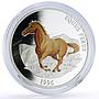 Mongolia 500 togrog Conservation Wildlife Horse Fauna proof silver coin 1996