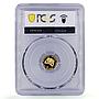 Bulgaria 5 leva Athens Olympic Games Fencing PR69 PCGS gold coin 2002