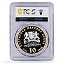 Bulgaria 10 leva Orthodox Exarchate 140th Anniversary PR68 PCGS silver coin 2010