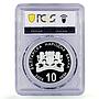 Bulgaria 10 leva Nature Reserve Black Sea Coast PR68 PCGS silver coin 2006