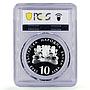 Bulgaria 10 leva Phenomenons Chudnite Mostove Bridge PR68 PCGS silver coin 2012