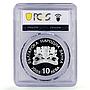 Bulgaria 10 leva Turino Olympic Games Shorttrack PR67 PCGS silver coin 2005