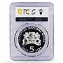 Bulgaria 5 leva Folk Crafts Traditions Pottery Art PR69 PCGS silver coin 2009