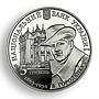 Ukraine 5 hryvnia House with Chimeras by Gorodetsky/Horodetskyi nickel coin 2013