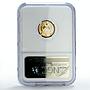 Sharjah Emirate 1 riyal Da Vinci Mona Lisa Art KM-2 PF68 NGC silver coin 1970