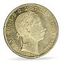 Austria 1 florin Franz Joseph I Coinage KM-2219 MS62 PCGS silver coin 1861 A