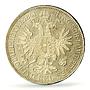Austria 1 florin Franz Joseph I Coinage KM-2219 MS62 PCGS silver coin 1861 A