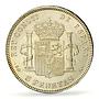 Spain 5 pesetas Regular Coinage Child Alfonso KM-707 AU58 PCGS silver coin 1899