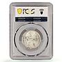 Russia USSR RSFSR 1 poltinnik 50 kopecks Y-89.1 MS63 PCGS silver coin 1925