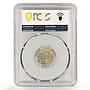Switzerland 5 rappen Regular Coinage Libertas KM-26 MS63 PCGS CuNi coin 1925