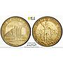 Belgium 50 francs Brussels Expo Railways KM-106.1 MS66 PCGS silver coin 1935