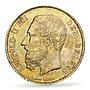 Belgium 5 francs Leopold II Coinage Position A KM-24 AU58 PCGS silver coin 1873