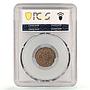 Spain 2 maravedis Fernando Ferdinand VII KM-487 MS63 PCGS copper coin 1828