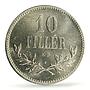 Hungary 10 filler Charles IV RESTRIKE PROOF Variety KM-496 PR66 PCGS coin 1918