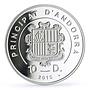 Andorra 10 diners Holy Helpers Saint Christopher Angel proof silver coin 2010