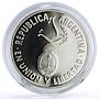 Argentina 1 peso United Nations UN Logo 50th Anniversary proof silver coin 1995