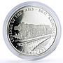 Liberia 20 dollars Railways Railroads Trains Kreigslok proof silver coin 2002