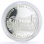 Liberia 20 dollars Railways Railroads Trains Toess proof silver coin 2002