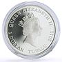 Tuvalu 1 dollar Conservation Wildlife Eastern Brown Snake Fauna silver coin 2011