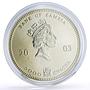 Zambia 5000 kwacha African Wildlife Elephants Fauna Matte silver coin 2003