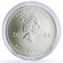 Zambia 5000 kwacha African Wildlife Elephants Fauna Matte silver coin 2003