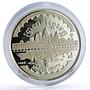 Cambodia 20 riels Khmer Republic Angkor Wat Temple Palace proof silver coin 1989