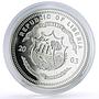 Liberia 20 dollars Railways Railroads Trains 462 Pacific proof silver coin 2003