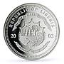 Liberia 20 dollars Railways Railroads Trains EMD Zephyr proof silver coin 2003