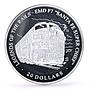 Liberia 20 dollars Railways Railroads Trains Super Chief proof silver coin 2003