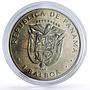 Panama 1 balboa Explorer Vasco Nunez de Balboa KM-39.2 Error LEY CuNi coin 1976