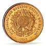 Brazil 20 reis Regular Coinage VINTEM KM-490 MS63 PCGS bronze coin 1893