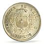 Chile 1 peso Regular Coinage Condor Old Peso KM-142 AU PCGS silver coin 1884