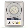 Dominican Republic 20 centavos Regular Coinage KM-20 MS62 PCGS silver coin 1952
