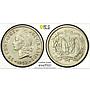 Dominican Republic 20 centavos Regular Coinage KM-20 MS62 PCGS silver coin 1952