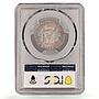 Spain 2 pesetas Regular Coinage Alfonso XIII KM-725 MS61 PCGS silver coin 1905